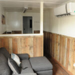SPEEDY CONTAINER SAN ANTONIO 40 FT CONTAINER HOMES CUSTOM TRIM COLOR HVAC